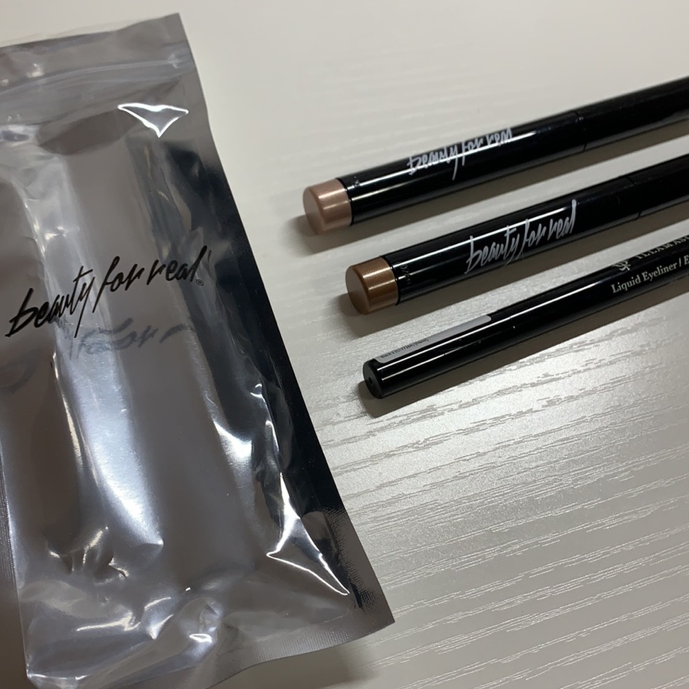 New, beauty for real shadow stx eyeshadow and Illamasqua black liquid eyeliner